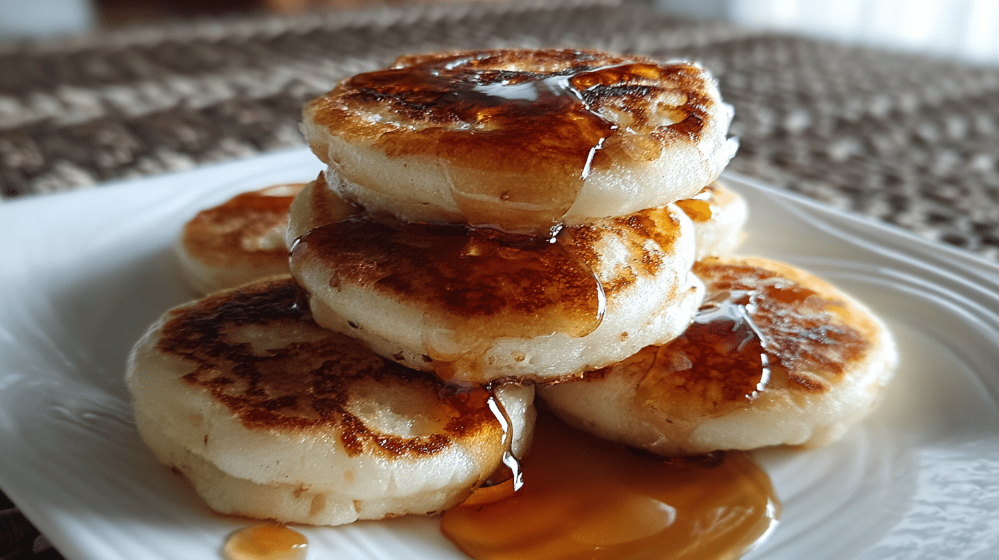 cottage-cheese-banana-oat-protein-pancake-bites-serving Cottage Cheese Banana Oat Protein Pancake Bites with maple syrup