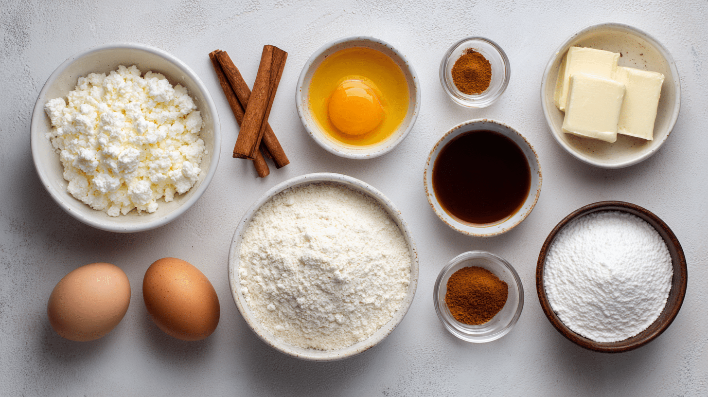 cottage-cheese-cinnamon-roll-ingredients Ingredients for Cottage Cheese Cinnamon Roll Mug Cake