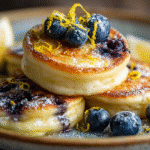 Greek Yogurt Lemon Blueberry Pancake Bites: The Irresistible Breakfast You’ll Want Every Day 2 greek-yogurt-pancake-batter-blueberry
