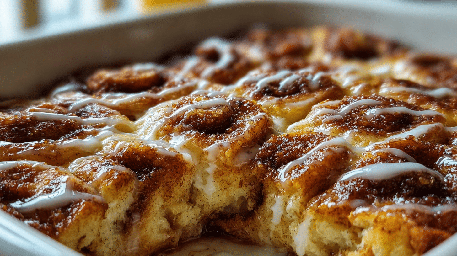 protein-cottage-cheese-cinnamon-roll-bake-featured Protein Cottage Cheese Cinnamon Roll Bake high-protein breakfast