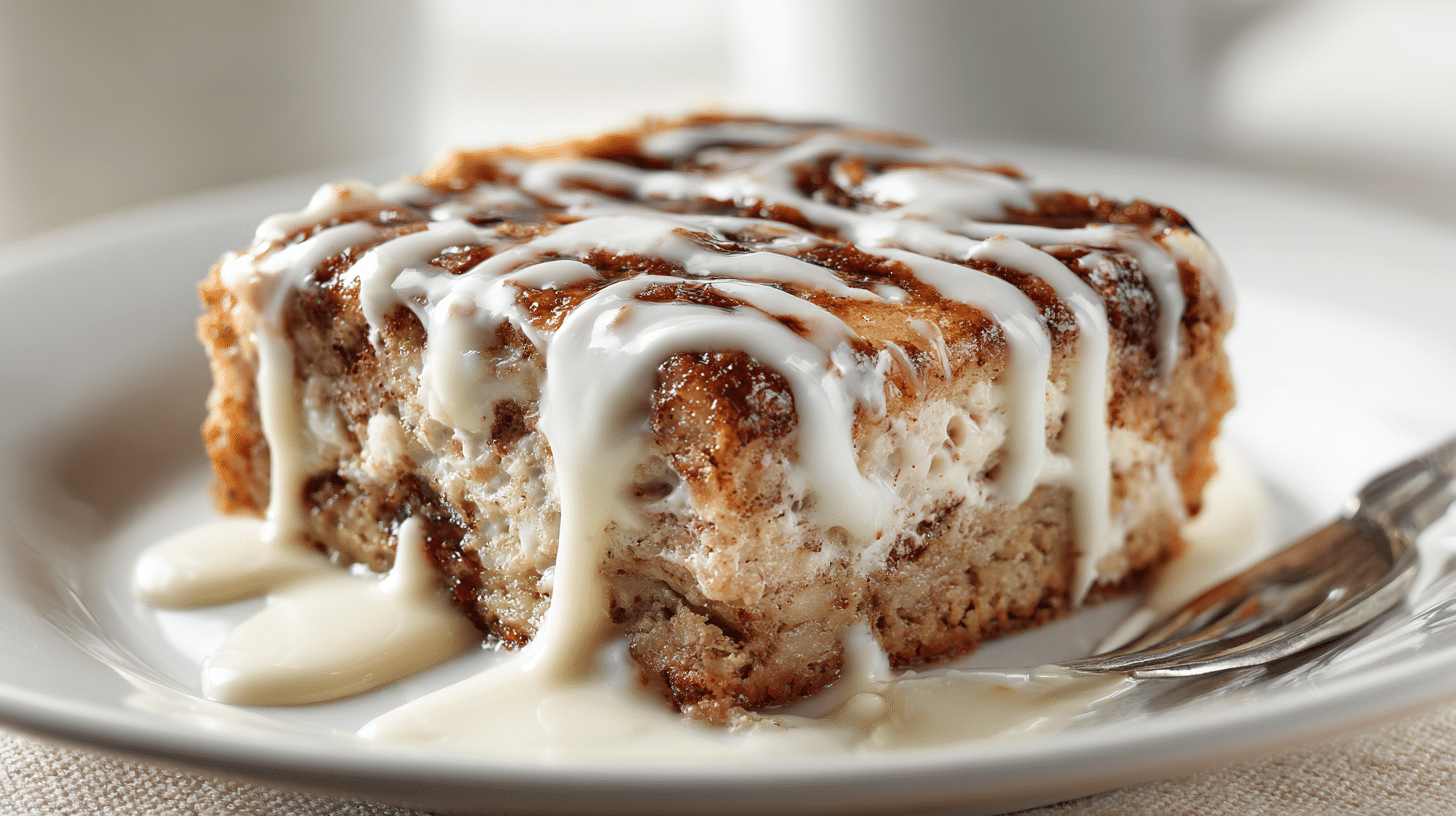 protein-cottage-cheese-cinnamon-roll-bake-serving protein cottage cheese cinnamon roll bake serving