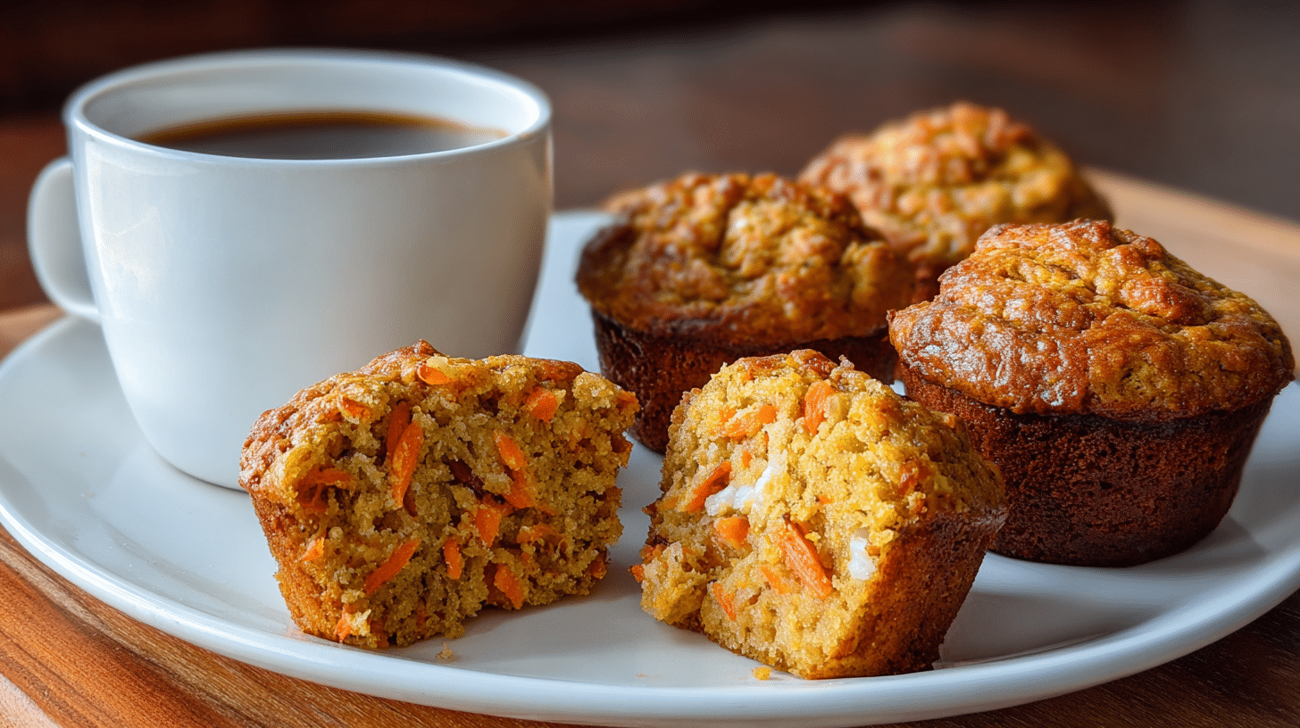 serving-cottage-cheese-carrot-cake-muffins Serving Cottage Cheese Carrot Cake Muffins protein breakfast