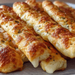 2-Ingredient Cottage Cheese Breadsticks – Soft, Cheesy & High-Protein 2 2-Ingredient Cottage Cheese Breadsticks fresh from oven