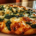 Garlic & Spinach White Pizza on Cottage Cheese Crust – Savory, High-Protein & Low-Carb 2 Garlic & Spinach White Pizza on Cottage Cheese Crust healthy recipe