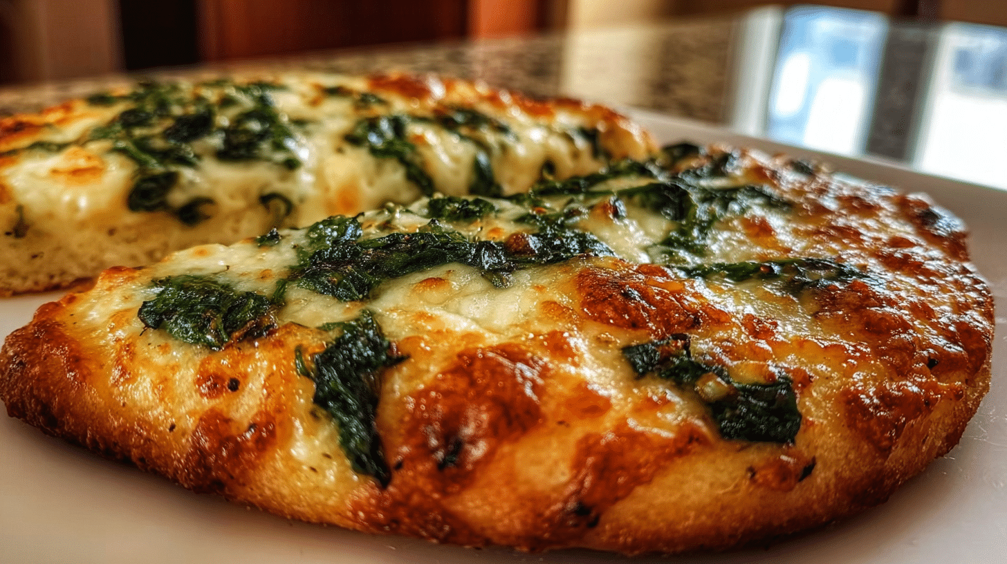 garlic-spinach-white-pizza-cottage-cheese-crust-featured Garlic & Spinach White Pizza on Cottage Cheese Crust healthy recipe