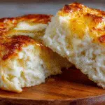 high-protein cottage cheese breakfast biscuit with butter