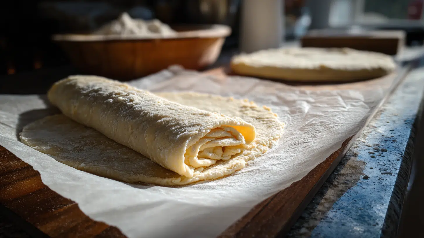 rolling-2-ingredient-cottage-cheese-tortillas rolling dough for 2-Ingredient Cottage Cheese Tortillas