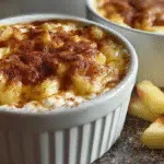 Baked Apple Cinnamon Cottage Cheese Breakfast Bowls – Warm, Cozy & Low-Carb 2 Baked Apple Cinnamon Cottage Cheese Breakfast Bowls in ramekins , Baked Apple Cinnamon Cottage Cheese Breakfast Bowls