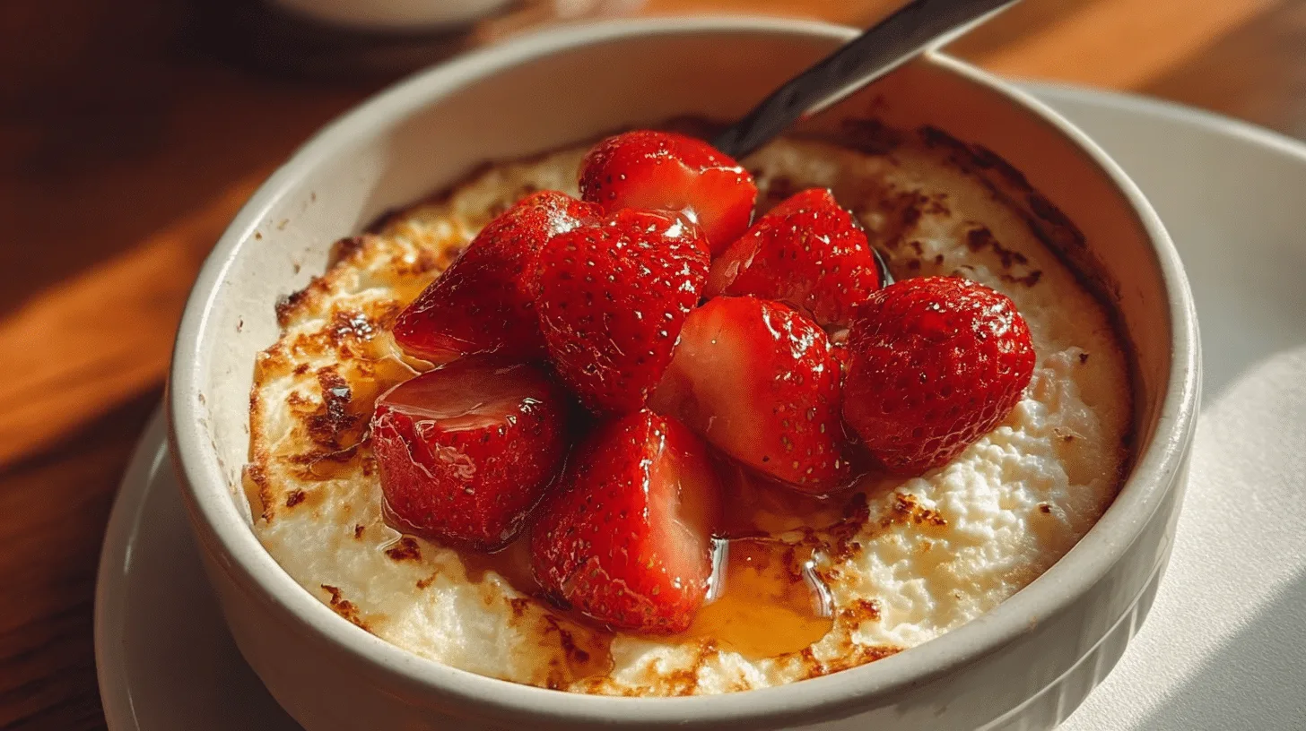baked-strawberry-cottage-cheese-breakfast-bowls-featured Baked Strawberry Cottage Cheese Breakfast Bowls with fresh strawberries ,Baked Strawberry Cottage Cheese Breakfast Bowls