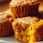 Flourless Pumpkin Muffins – Moist, Tender & Gluten-Free 2 Close-up of flourless pumpkin muffins on a kitchen table in natural daylight