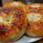 Fluffy Cottage Cheese Bagels (Low-Carb & Gluten-Free) 2 Fluffy Cottage Cheese Bagels fresh out of the oven