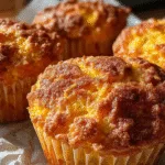 Pumpkin Spice Cottage Cheese Breakfast Muffins – Cozy, High-Protein & Naturally Sweetened 2 Freshly baked pumpkin spice cottage cheese breakfast muffins on a white plate in a cozy kitchen with natural light.