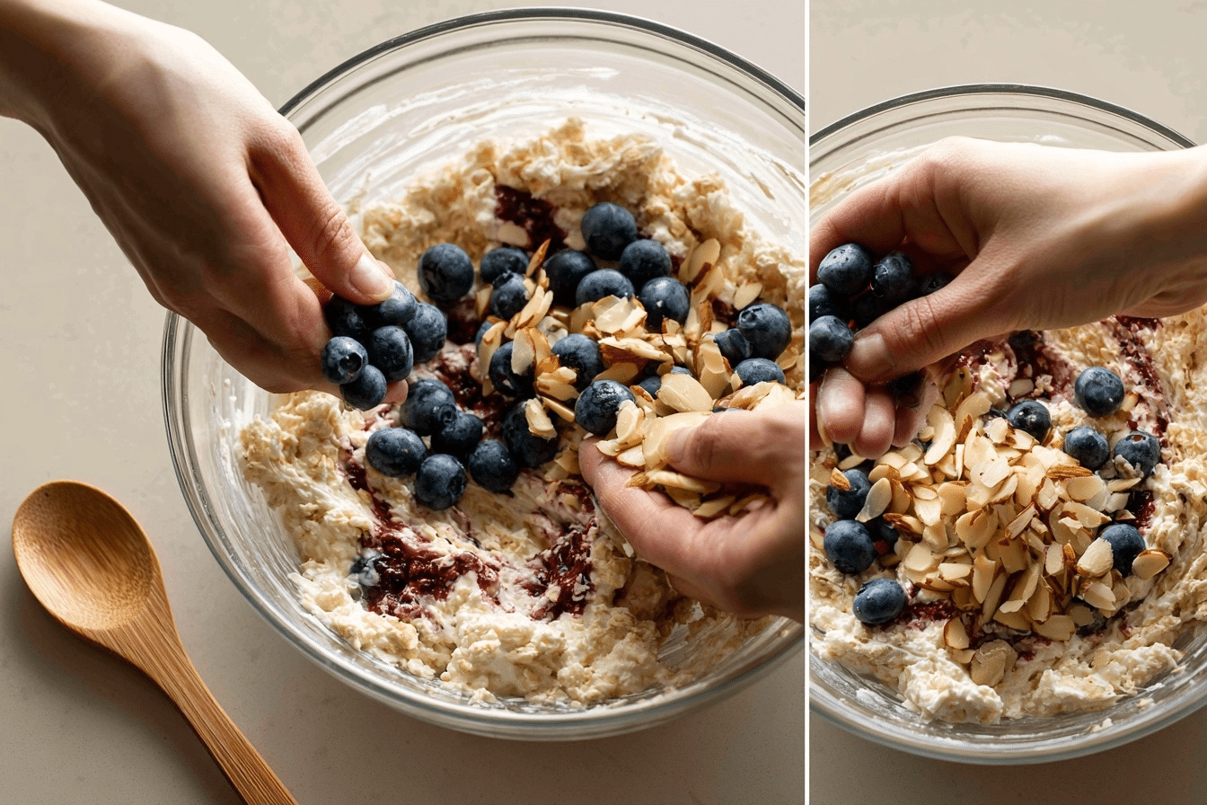 step-by-step cottage cheese bake process