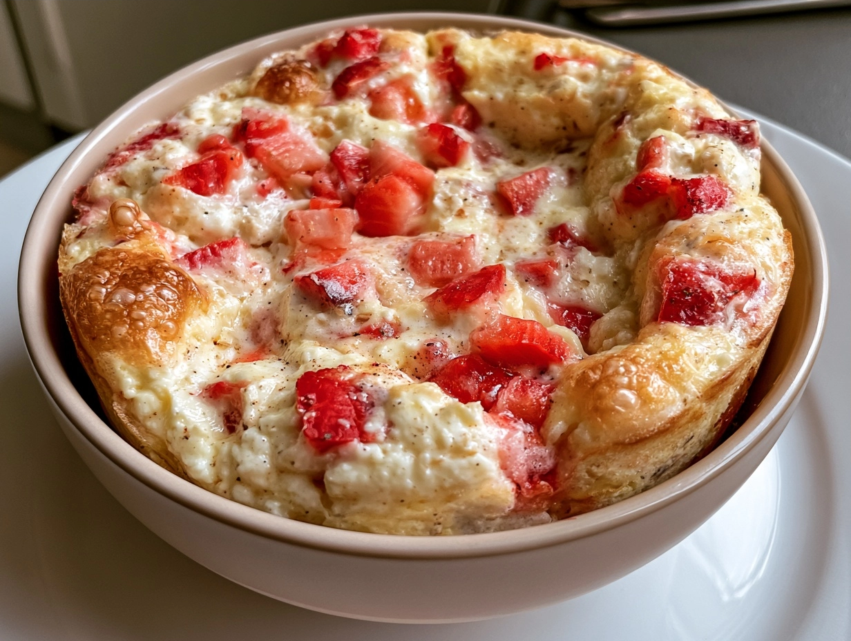Protein-Packed Baked Strawberry Cottage Cheese Breakfast Bowls
