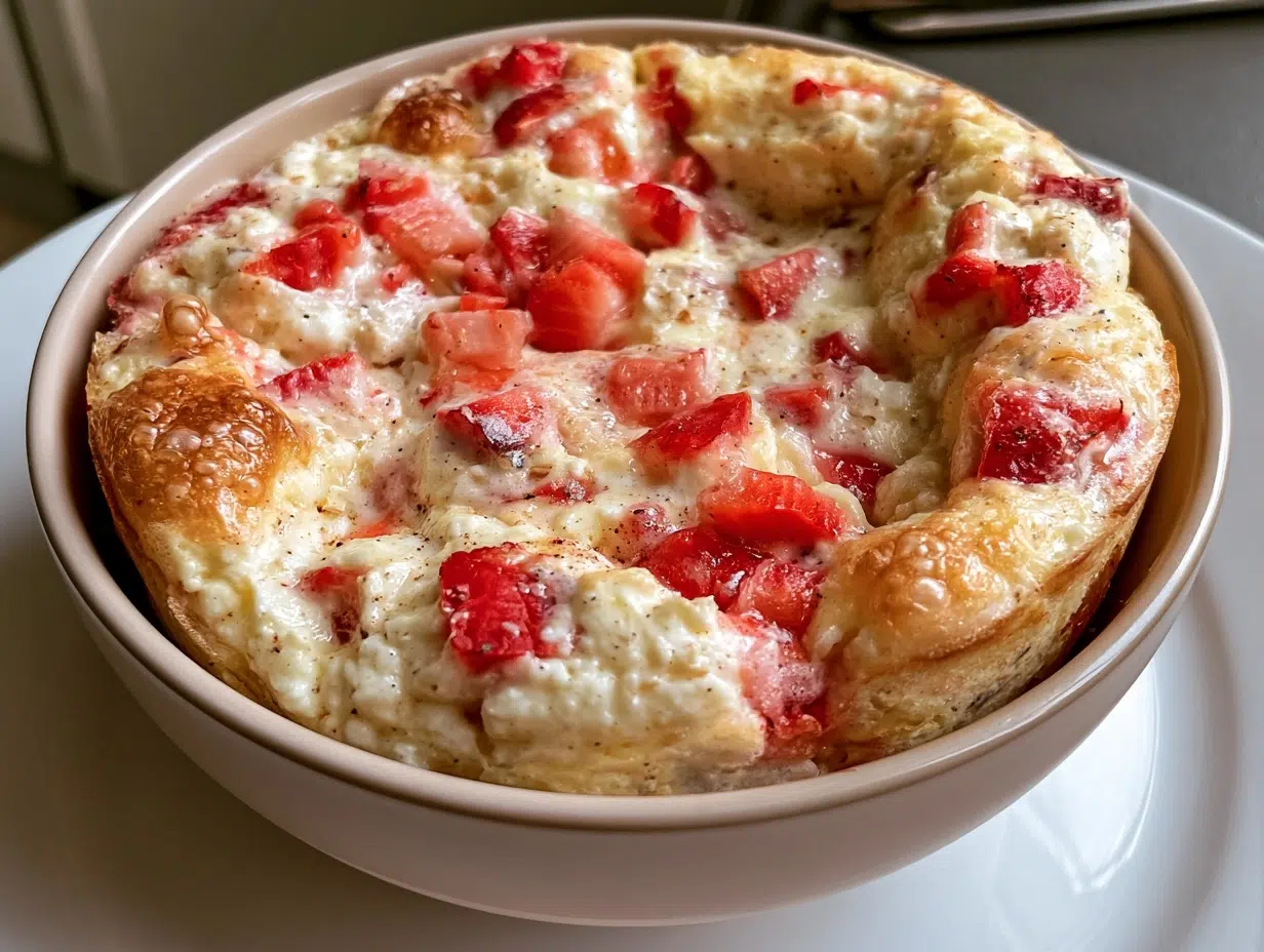Protein-Packed Baked Strawberry Cottage Cheese Breakfast Bowls