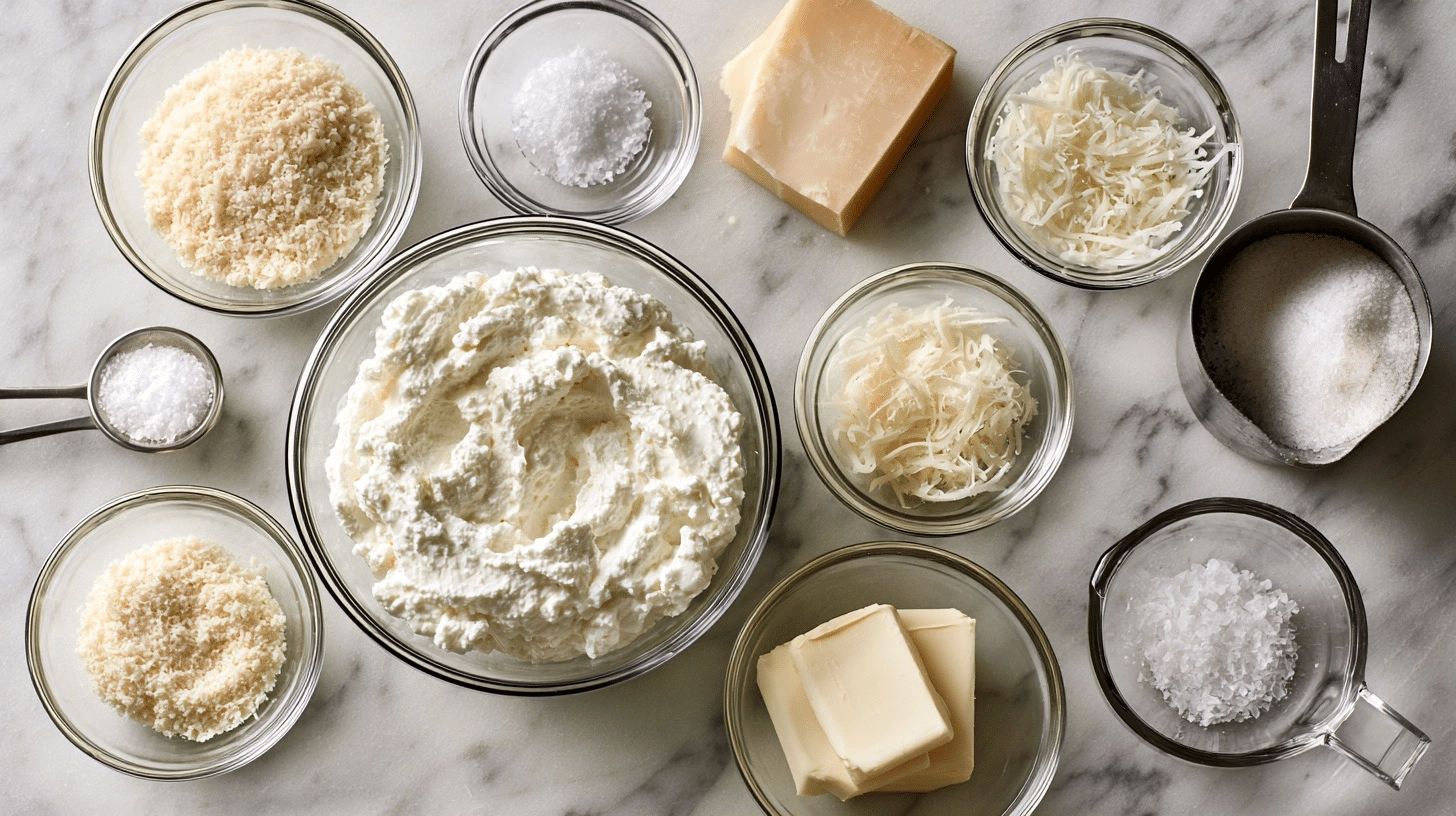 Three Simple Ingredients ingredients for cottage cheese chips