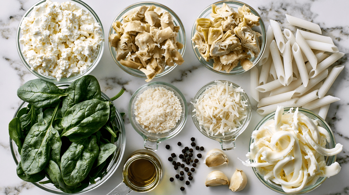 Fresh Ingredients ingredients for garlic chicken bake