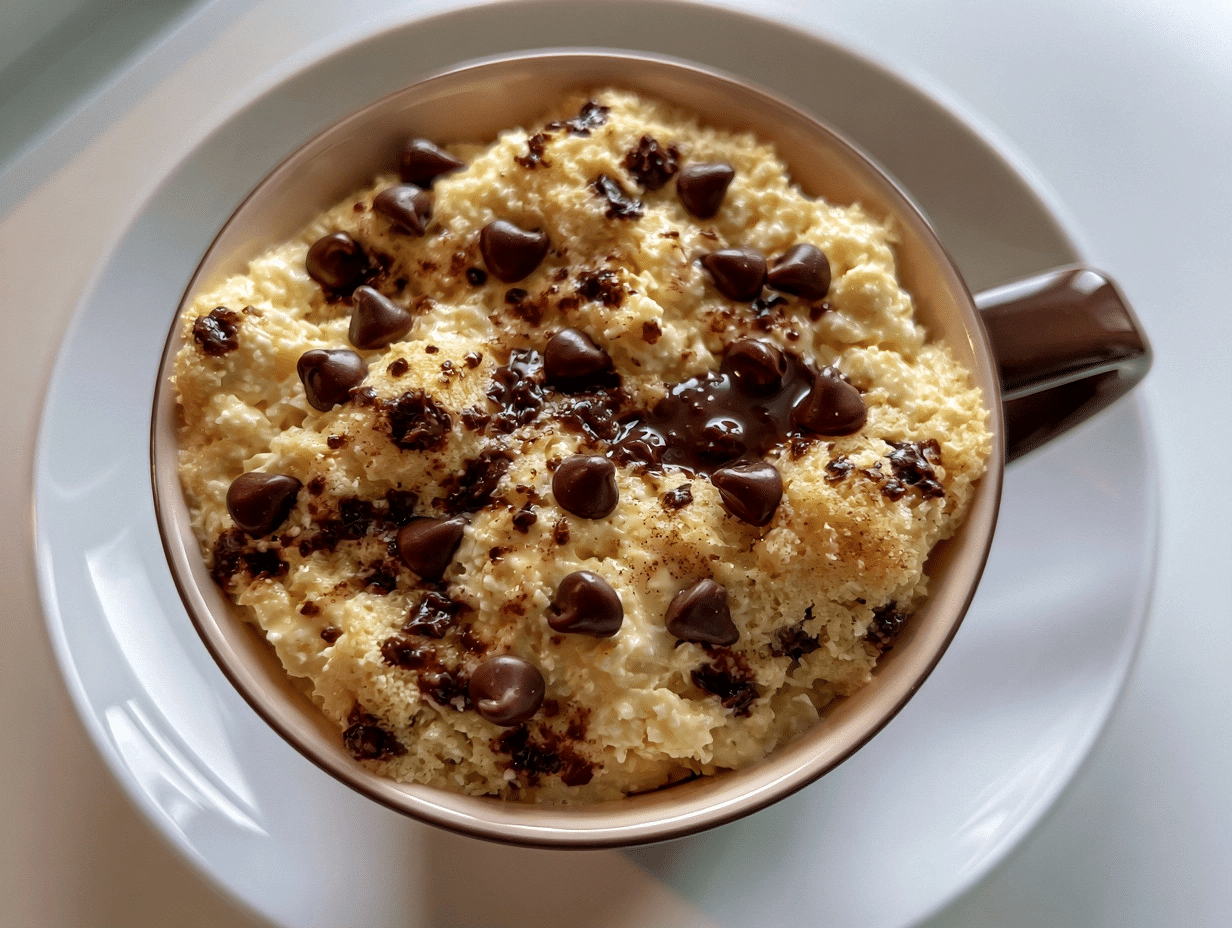 2-Minute High-Protein Cottage Cheese Cinnamon Roll Mug Cake