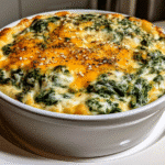 spinach bake fresh from the oven