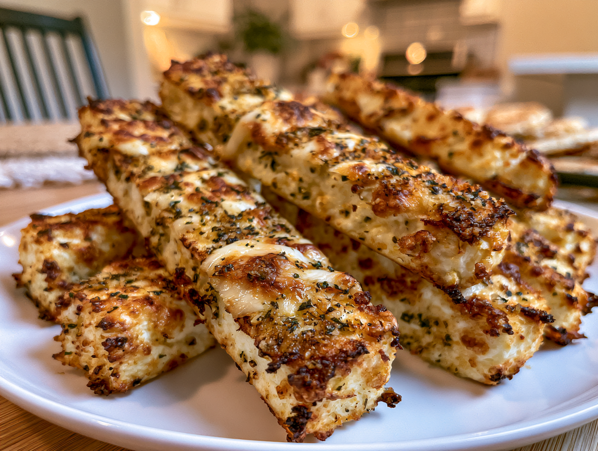 Crispy 3-Ingredient Cottage Cheese Breadsticks