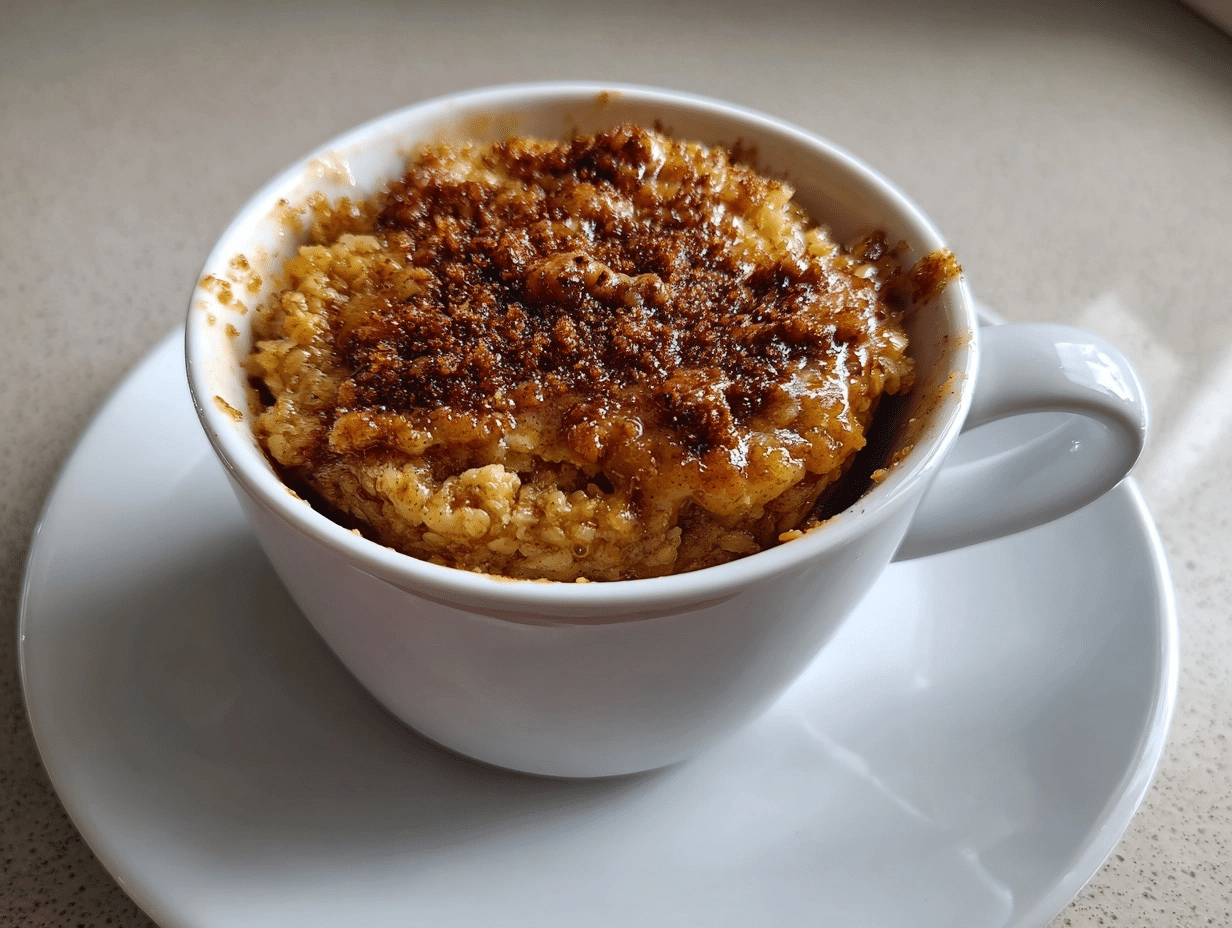 3-Minute Apple Cinnamon Mug Cake Recipe