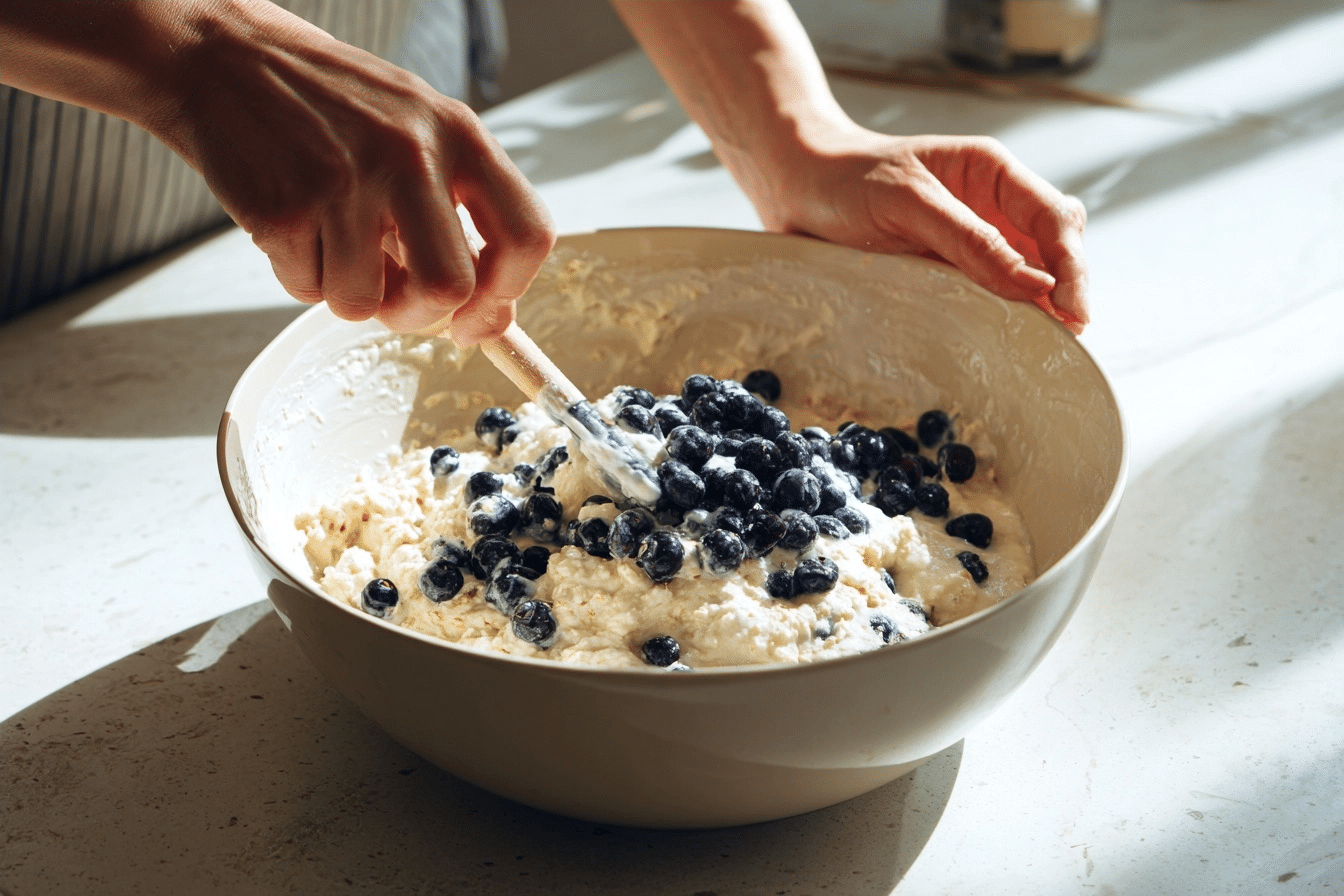 batter in baking dish