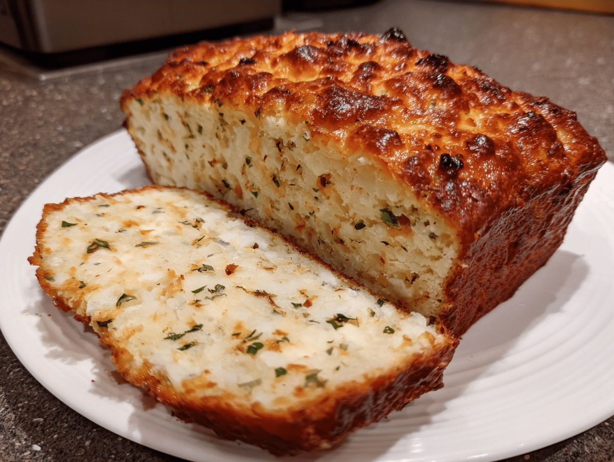 Cottage Cheese Bread: Savory Cheddar & Herb Loaf