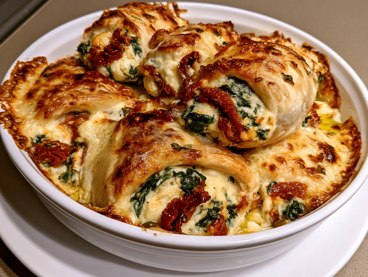 Cottage Cheese Chicken Rolls