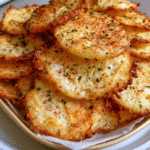 Cottage Cheese Chips: 7 Easy Steps for Crunchy Ranch Snacks 2 Golden cottage cheese chips arranged on a white plate with ranch seasoning visible