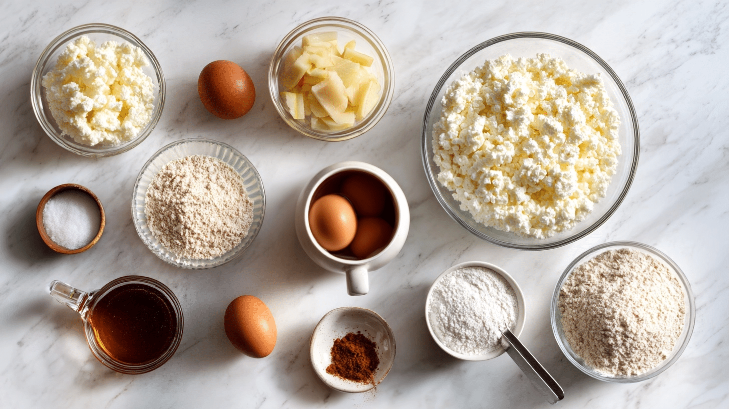 cottage cheese fritters ingredient