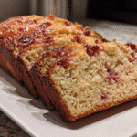 cottage cheese loaf sliced on a plate