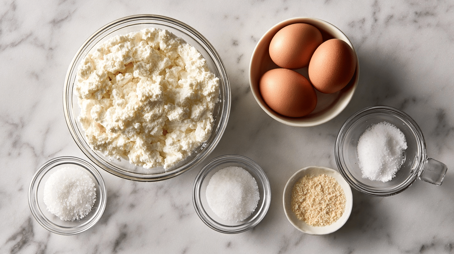 cottage cheese and eggs in a blender