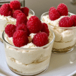 cottage cheesecake cups topped with fresh berries