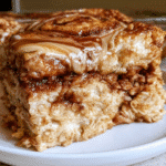 Cottage Oatmeal: 7 Easy Steps for Best Cinnamon Roll Flavor 2 cottage oatmeal slice on plate