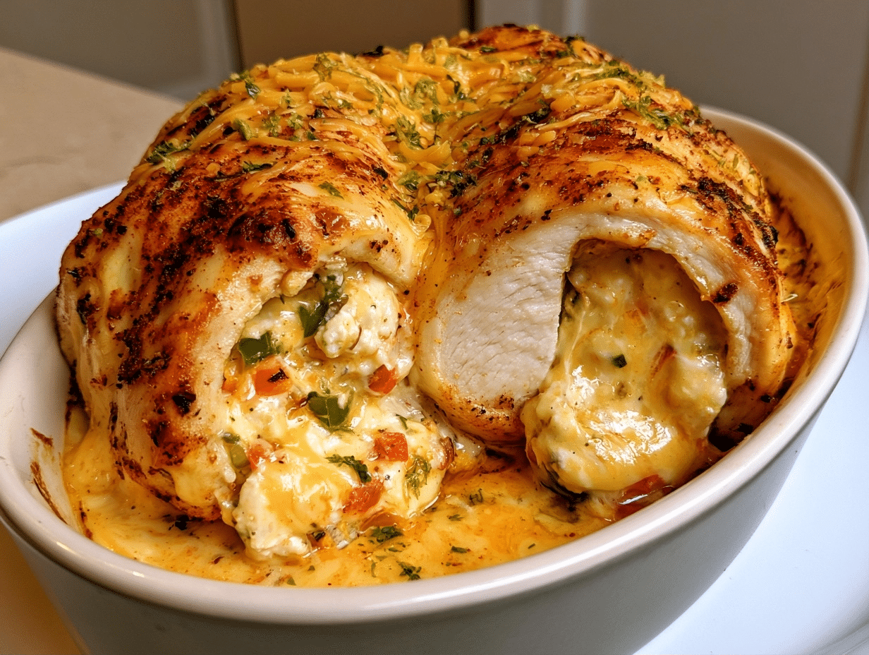 Fajita Cottage Cheese Chicken Rolls