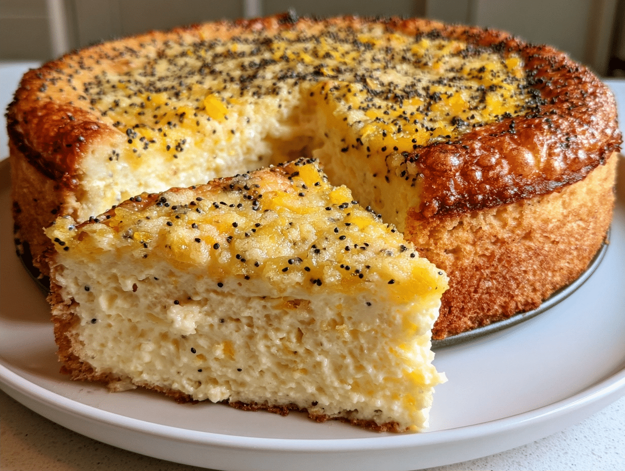 Lemon Cake: High-Protein Cottage Cheese Breakfast