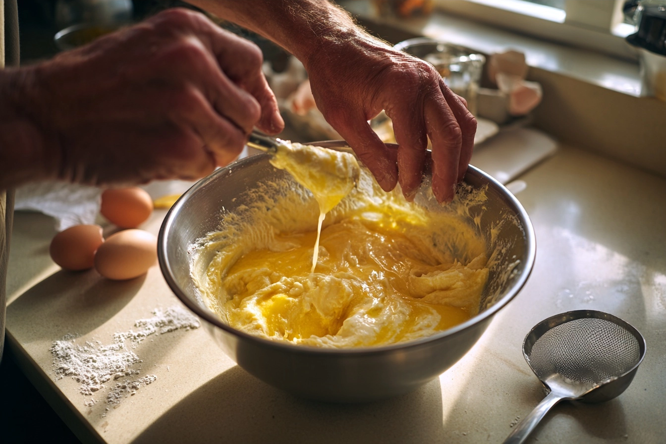 step by step lemon cake baking