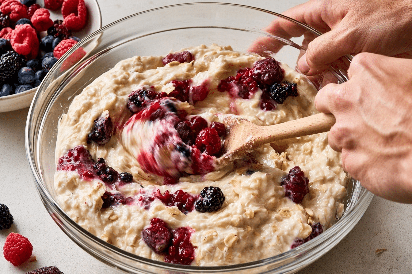 Easy Instructions step by step oatmeal cups