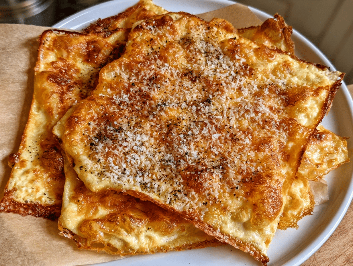 Parmesan Flatbread Recipe – Zero Carb Crispy Treat