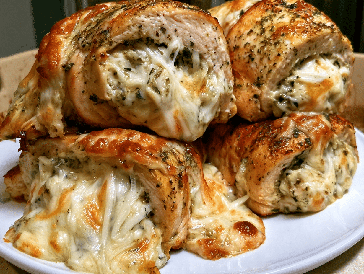 Pesto Chicken Rolls: Cheesy, Juicy Dinner