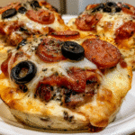 pizza bowls fresh from the oven