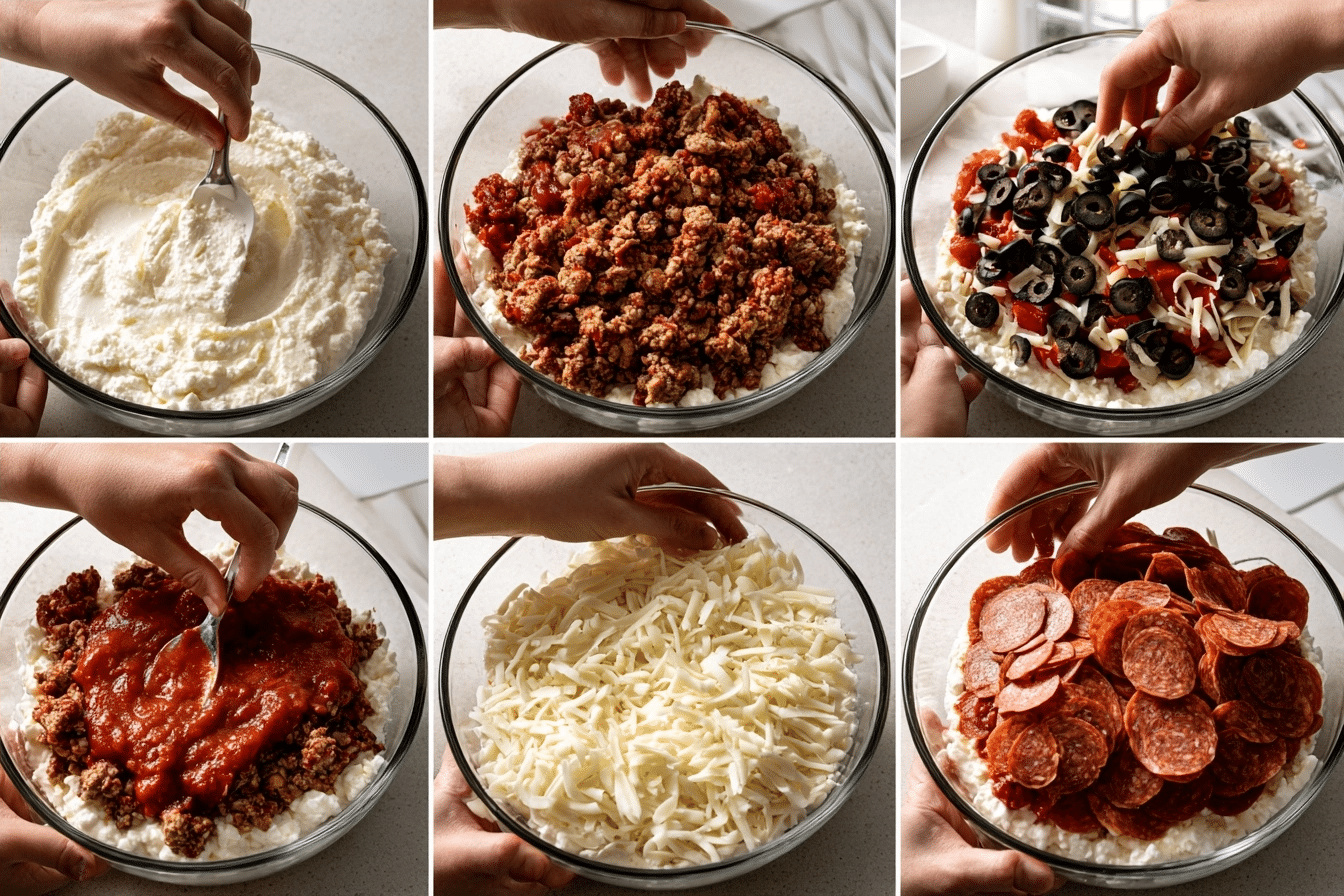 pizza bowls assembly process