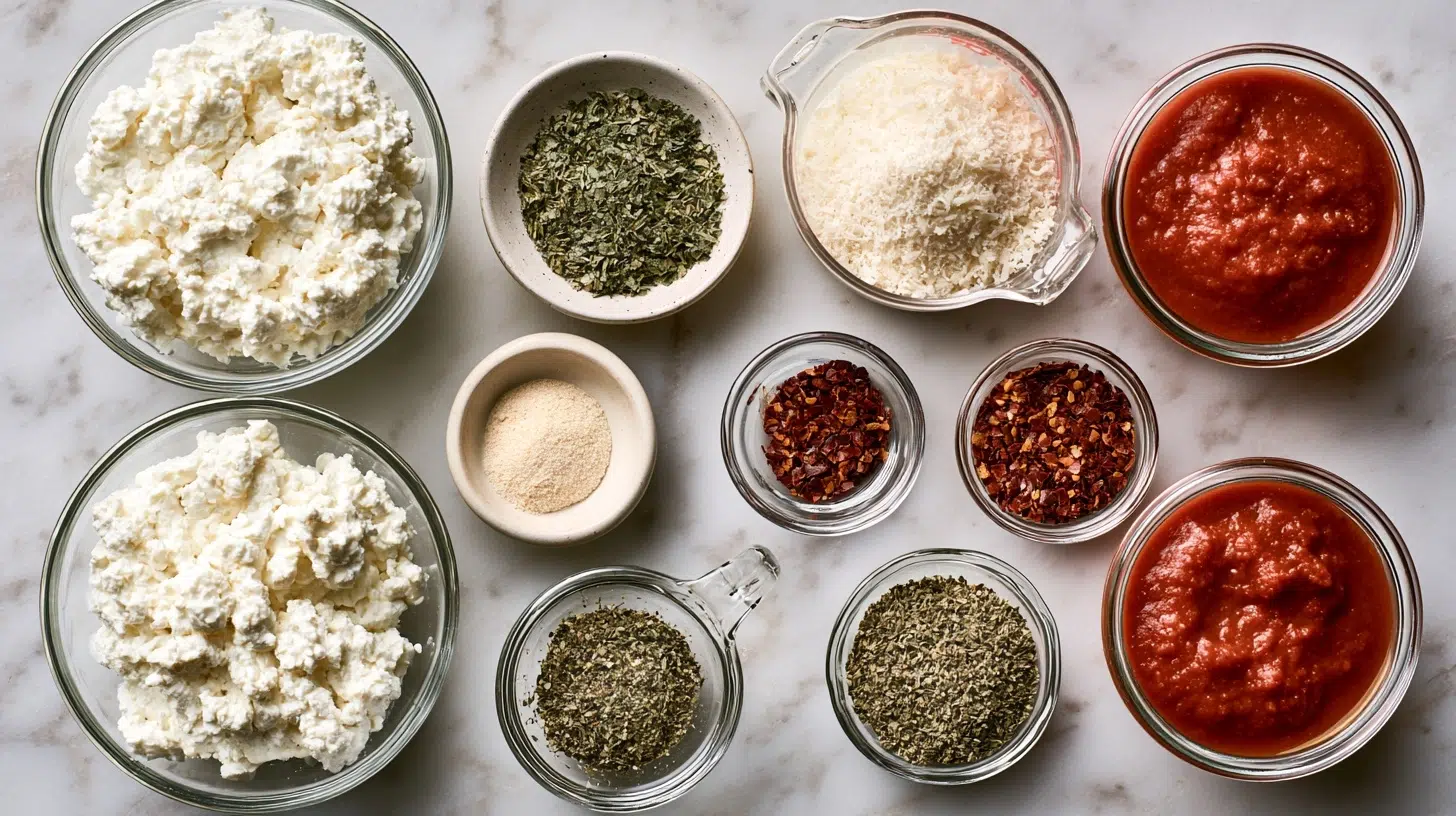 ingredients for pizza chips