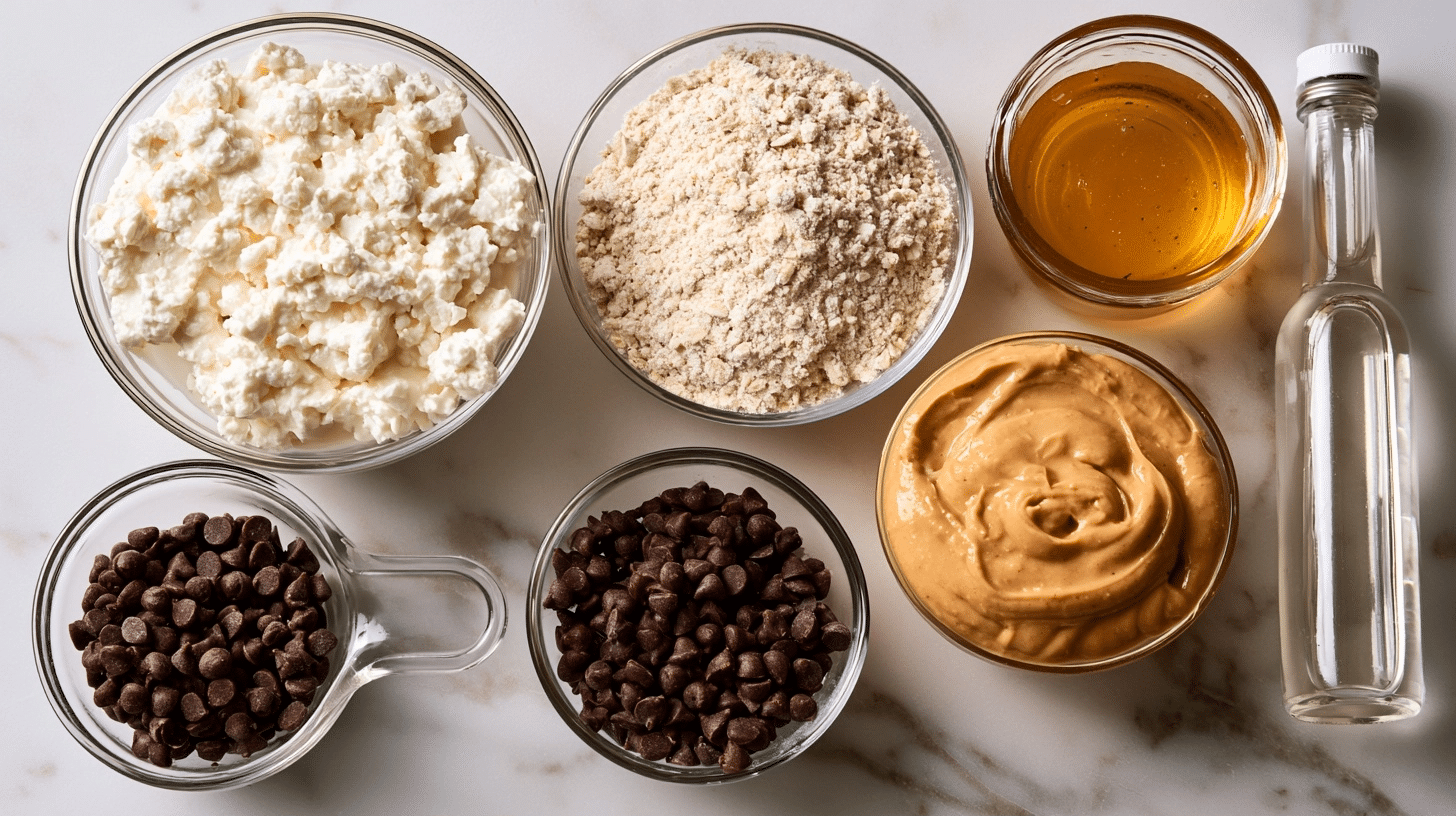 measured ingredients for protein bites