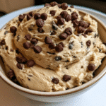 Protein Cookie Dough: 5 Easy High Protein Treats 2 protein cookie dough in a bowl