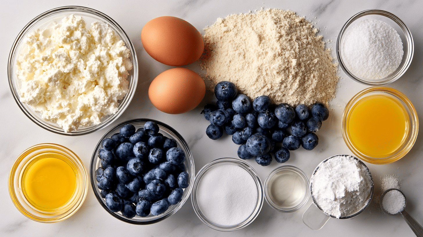 ingredients for making protein muffins