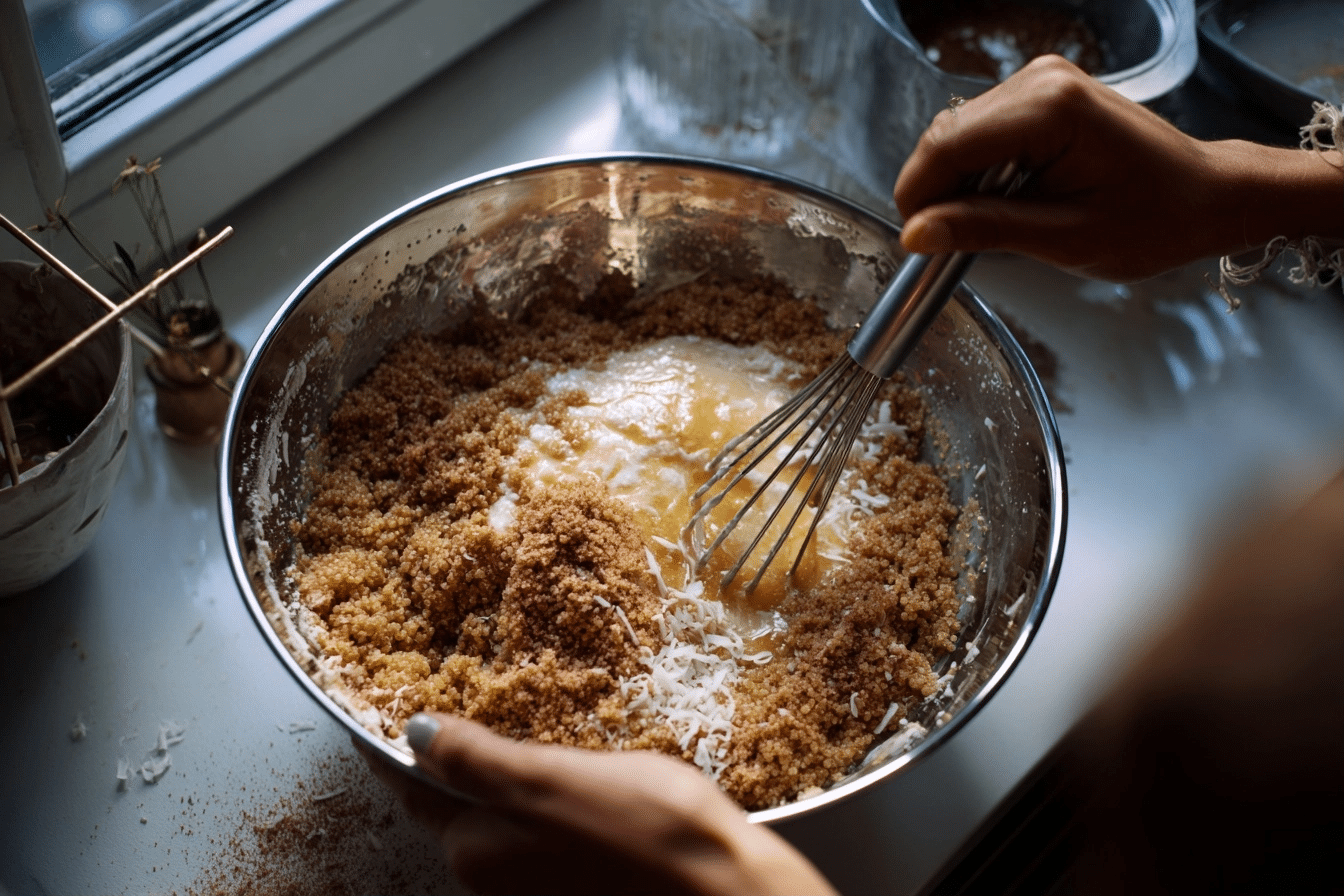 quinoa cake recipe instruction