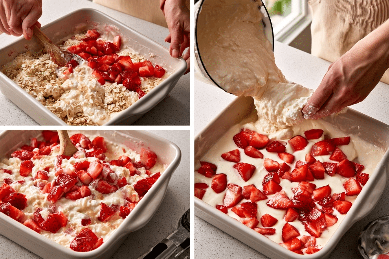 baked oats step by step