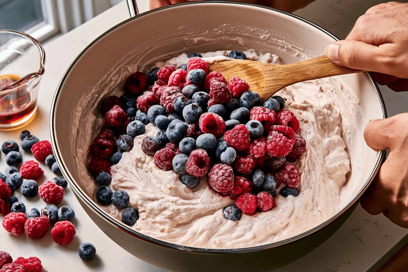 step-by-step oatmeal bake process