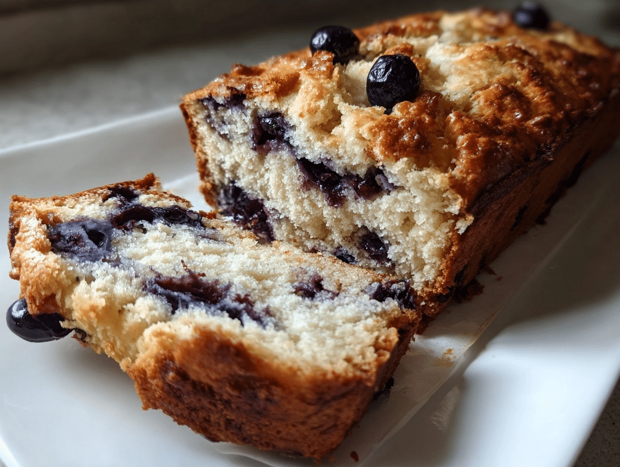 Blueberry Loaf: 8-Slice High-Protein Recipe